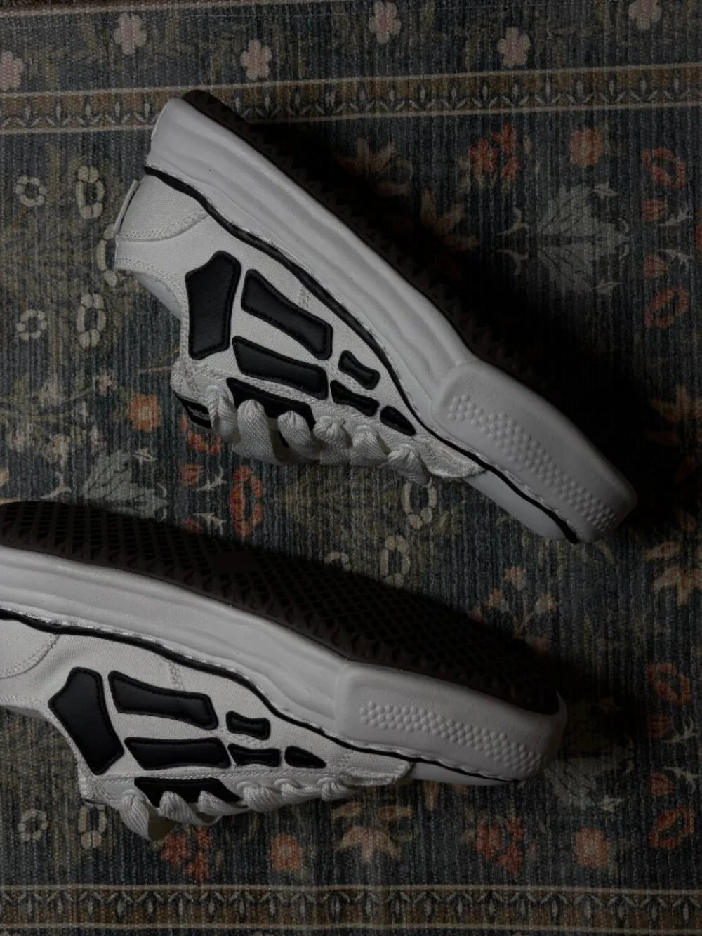 Maison Mihara Yasuhiro Wayne OG Sole Low Sneaker — Skeleton Print, EU 44 / US 11